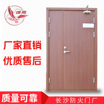 GFM-1223-dk5A1.00（乙级）-2-（子母门） 木纹转印烤漆